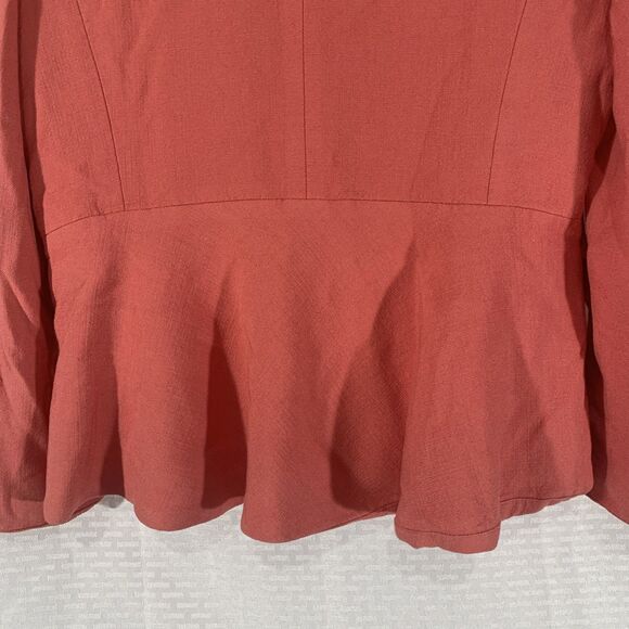 Veronica Beard Danielle Dickey One Button Blazer Coral Womens 12 - Picture 8 of 10